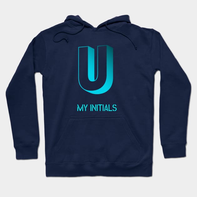 Letter U Initials Unique Name T-Shirt Hoodie by EKSU17